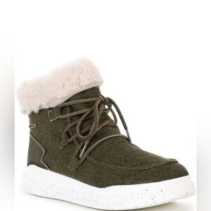 Romika by Joseph Siebel, the Helsinki 01 Faux Fur Lace Up Booties Size 39 (8.5)